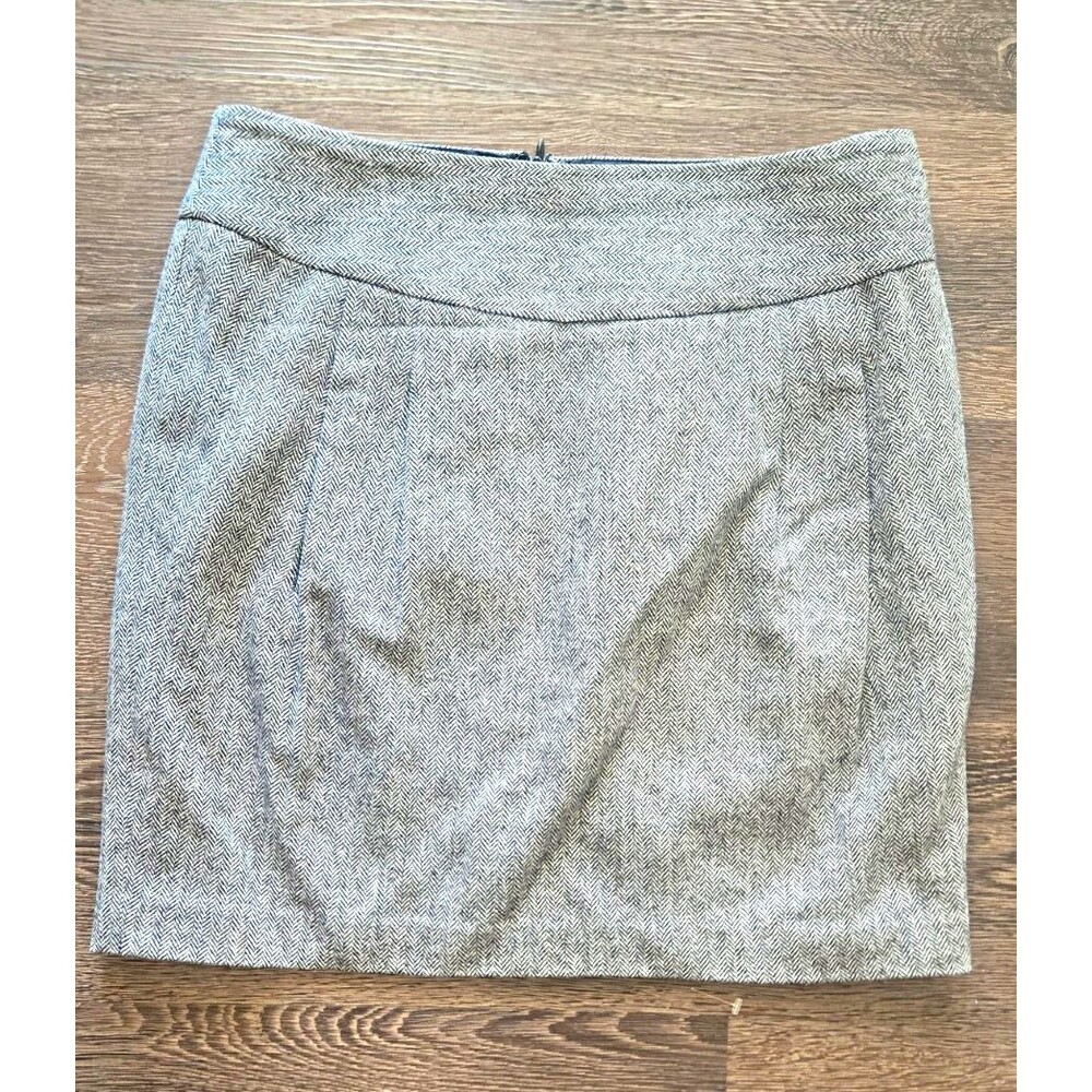Ann Taylor LOFT Wool-Blend Tweed Skirt Size 4